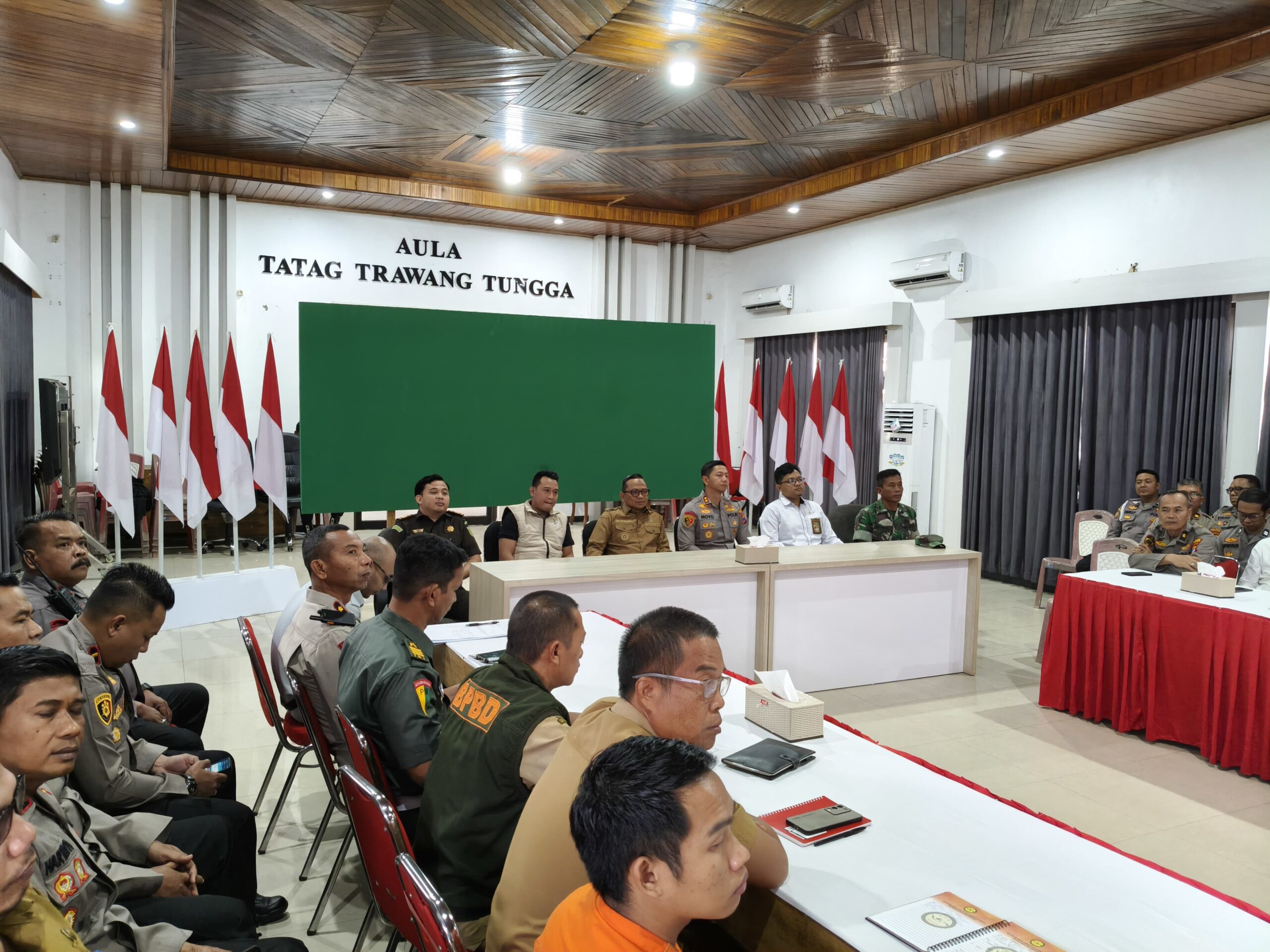 Pasipops Kodim 1008/Tabalong Hadiri Zoom Meeting Rakor Lintas Sektoral Persiapan Operasi Ketupat 2026