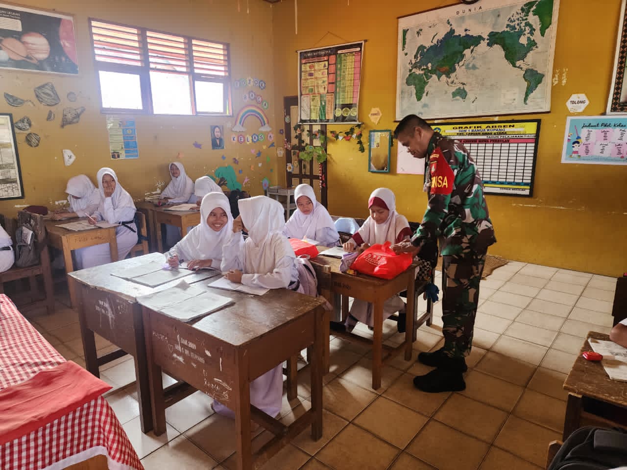 Kodim 1002/HST dan SPPG Koordinasi dengan Sekolah, MBG Tetap Tersalurkan di Bulan Ramadan
