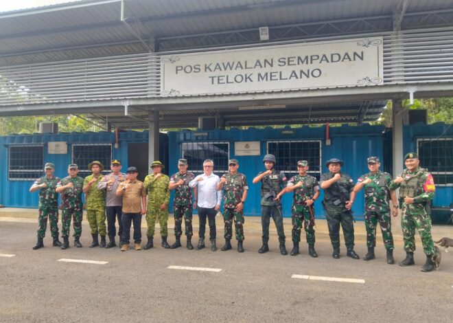 Pangdam XII/Tpr Kunjungi Pos Gabma Temajuk dan Telok Melano Pastikan Pengamanan Perbatasan