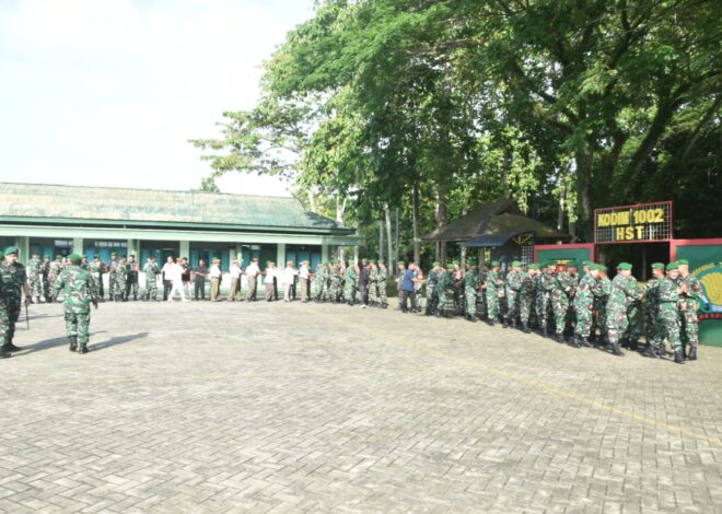 Halal Bihalal, Kodim 1002/HST Perkuat Silaturrahmi Dan Soliditas Anggota