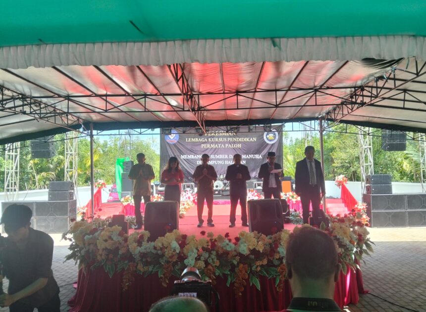 Bati Tuud Koramil 08/Paloh Hadiri Peresmian Lembaga Pendidikan Permata, Wujudkan SDM Unggul di Kampung Halaman