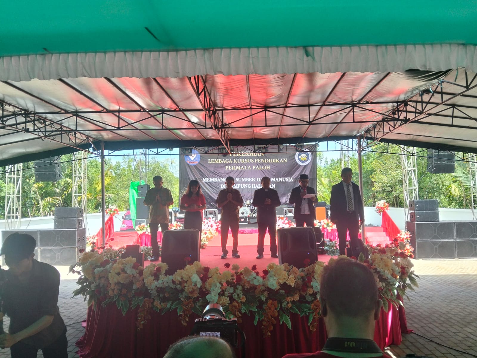 Bati Tuud Koramil 08/Paloh Hadiri Peresmian Lembaga Pendidikan Permata, Wujudkan SDM Unggul di Kampung Halaman