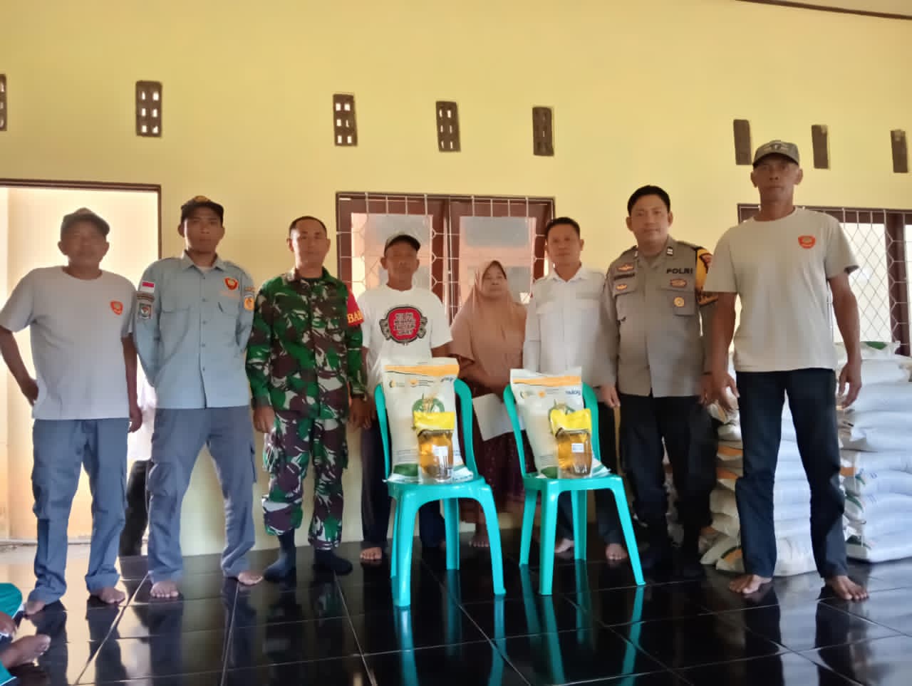 Momentum Halal Bihalal, Danramil Ajak Jaga Kekompakan dan Kondusifitas Wilayah Kebersamaan di Kelua