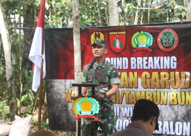 Perkuat Konektivitas, Kodim 1008/Tabalong Mulai Pembangunan Jembatan Garuda