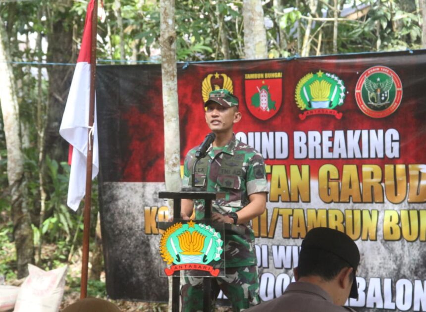 Perkuat Konektivitas, Kodim 1008/Tabalong Mulai Pembangunan Jembatan Garuda