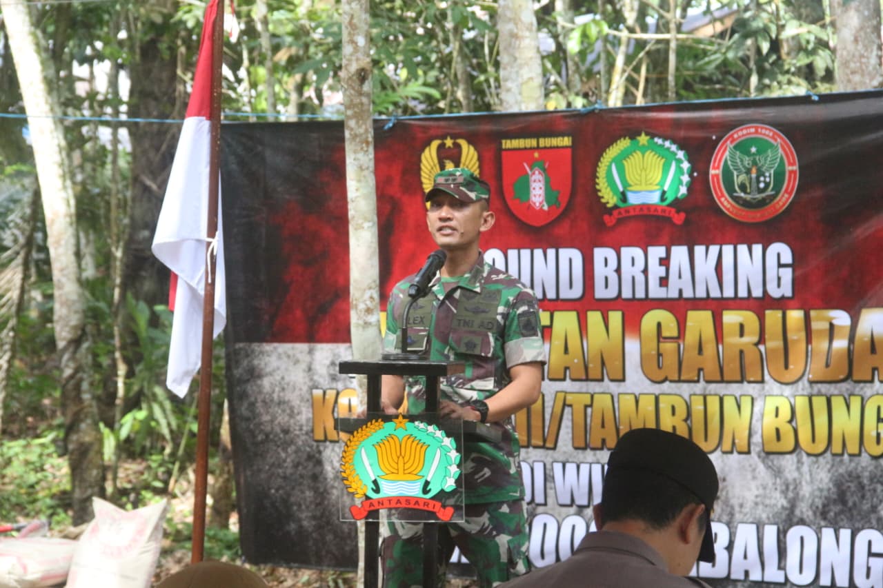 Perkuat Konektivitas, Kodim 1008/Tabalong Mulai Pembangunan Jembatan Garuda