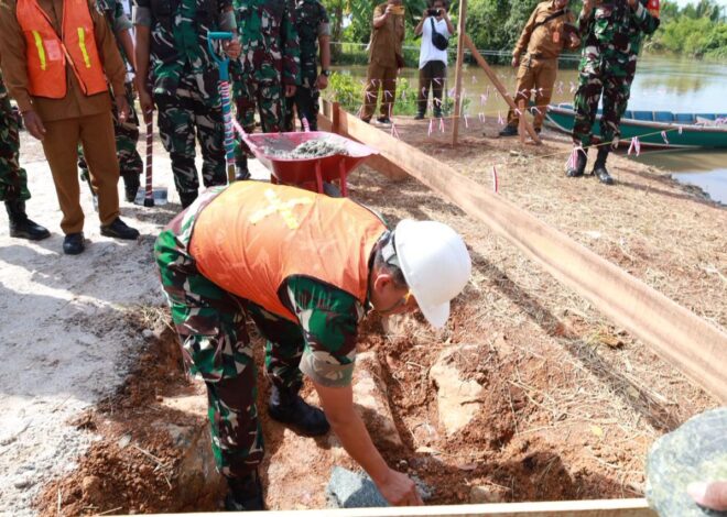 Ground Breaking Jembatan Garuda Sukses Digelar, Dandim 1009/Tanah Laut Tekankan Pentingnya Sinergi Pembangunan