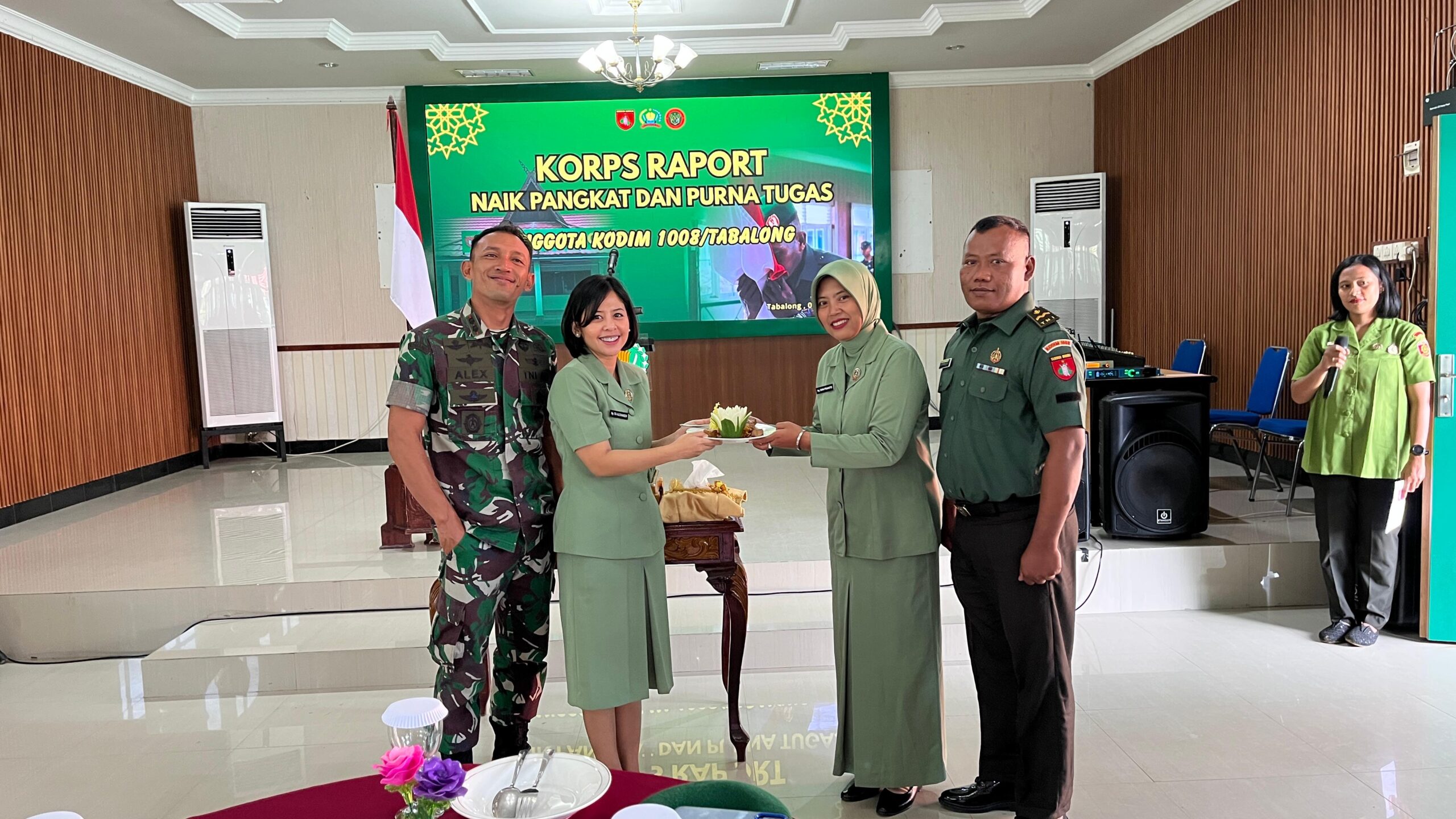 Suasana Khidmat Warnai Korpraport Kenaikan Pangkat dan Purna Tugas Kodim 1008/Tabalong