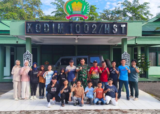 Dandim 1002/HST Suntik Semangat Atlet Karate HST, Siap Harumkan Nama Daerah