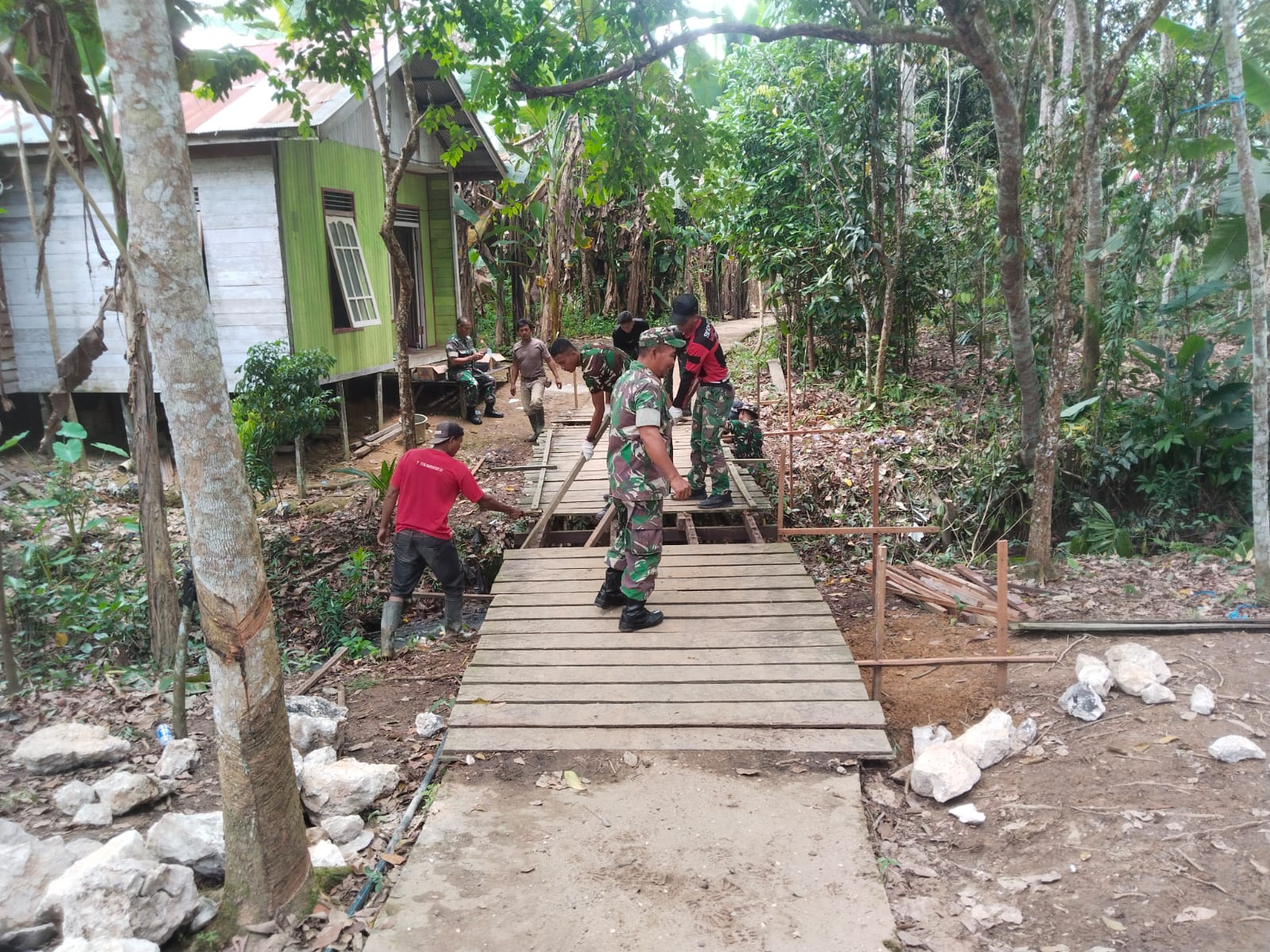 Pembangunan Jembatan Perintis Garuda Mulai Dikerjakan, Ditargetkan Rampung 1 Bulan