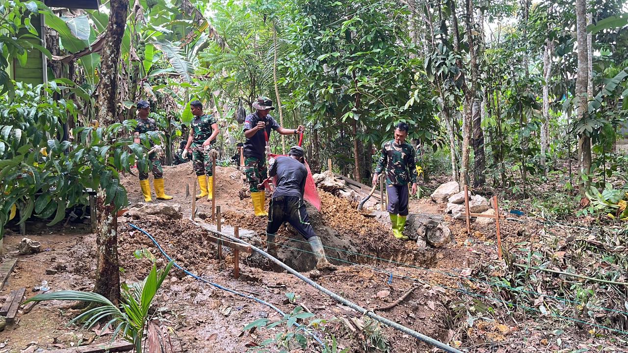Jembatan Perintis Mangkupis Dikebut, TNI Berharap Segera Dimanfaatkan Warga