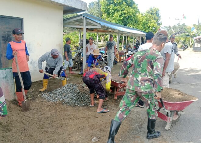 Kebersamaan TNI-Rakyat Jadi Kunci Distribusi Material Jembatan Garuda