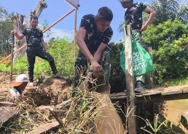Masuki Tahap Vital, Abutmen Jembatan Garuda Dibangun Secara Gotong Royong