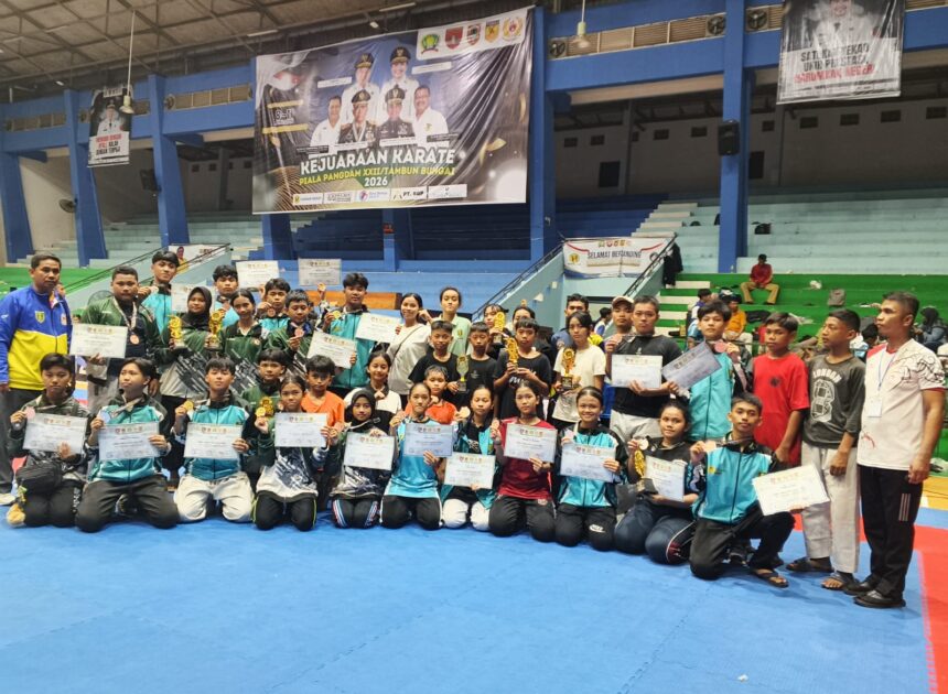 Kerja Keras Berbuah Emas, Kodim 1008/Tabalong Tampil Gemilang di Kejuaraan Karate