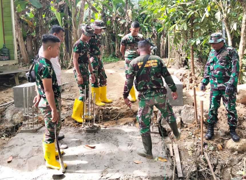 Awali Kegiatan dengan Briefing dan Doa, Satgas Jembatan Garuda Tingkatkan Kinerja Pembangunan