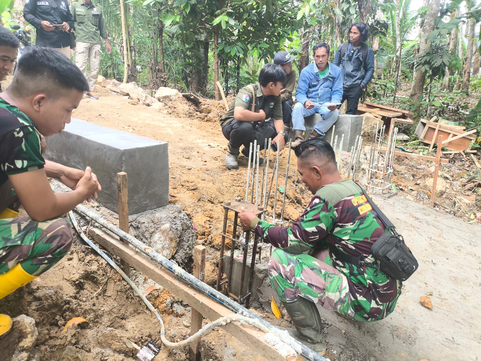 Kerja Keras Satgas Berbuah Hasil, Progres Jembatan Garuda Kian Nyata