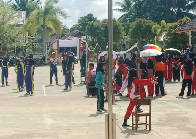 Babinsa Tekarang Hadiri Pembukaan O2SN Tingkat Sekolah Dasar