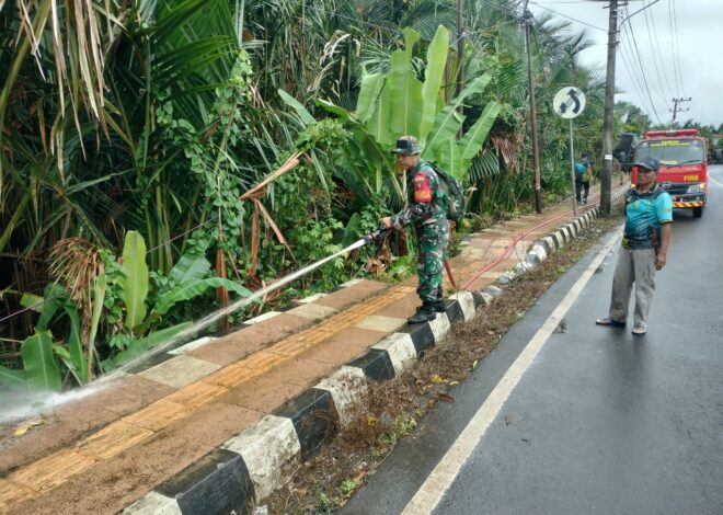 Sinergi TNI dan Pemerintah, Lingkungan Bersih di Kecamatan Pugaan