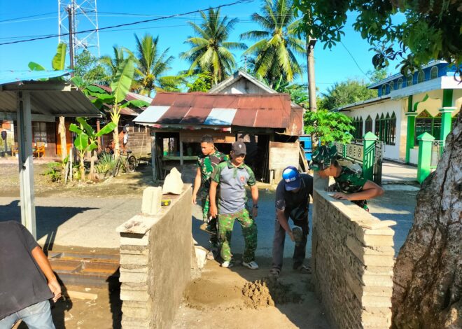 Sinergi TNI dan Masyarakat, Pembangunan Jembatan Garuda Berjalan Lancar