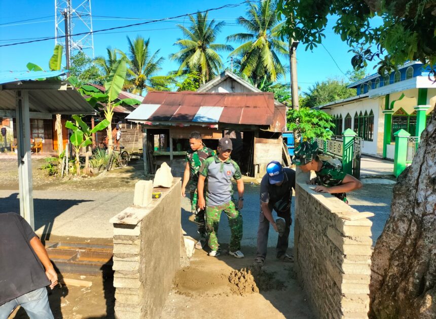 Sinergi TNI dan Masyarakat, Pembangunan Jembatan Garuda Berjalan Lancar