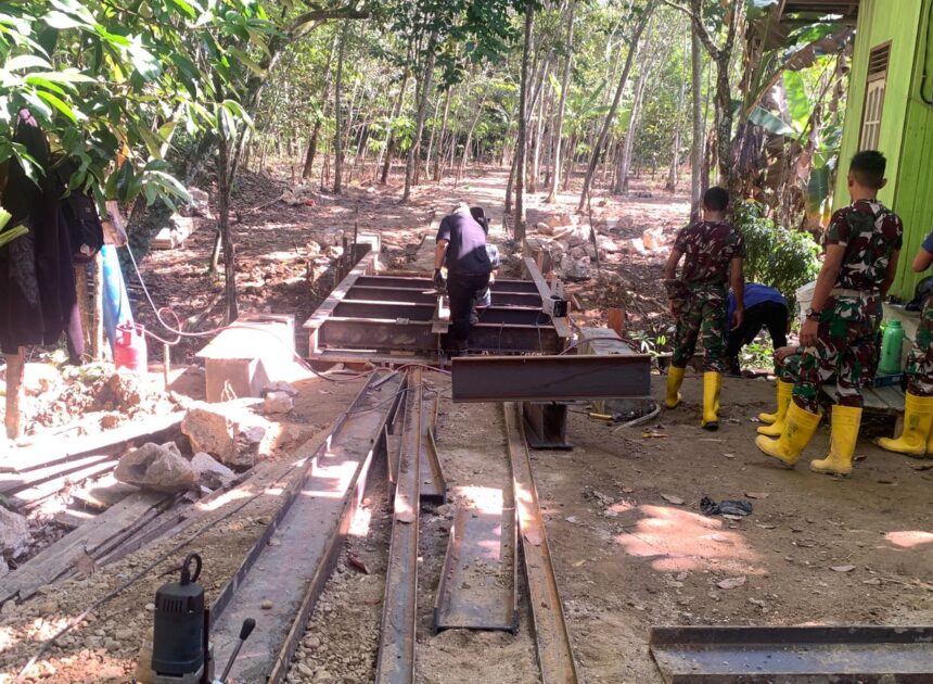 Satgas Solid, Pembangunan Jembatan Garuda Kian Maju