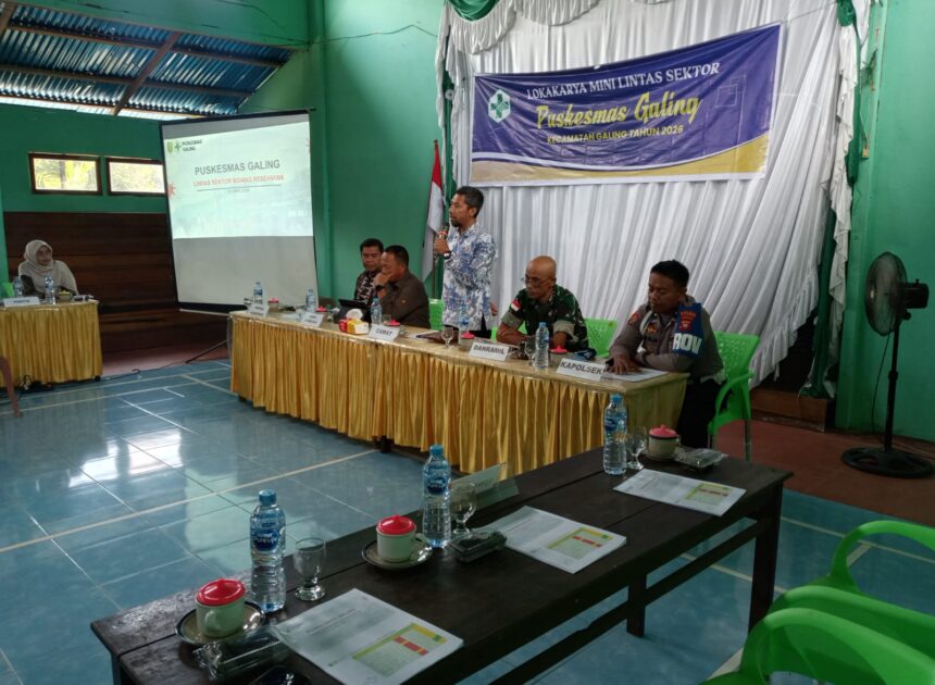 Tingkatkan Kesehatan Masyarakat, Danramil 1208-07/Teluk Keramat Hadiri Lokakarya Mini Lintas Sektor Bidang Kesehatan