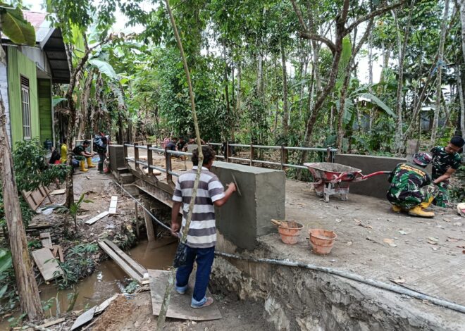 Jembatan Perintis Garuda Kian Rampung, Wujud Nyata Sinergi TNI dan Masyarakat