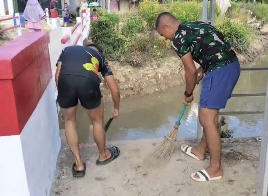 Kolaborasi Satgas dan Warga, Jembatan Garuda Kian Siap Diresmikan