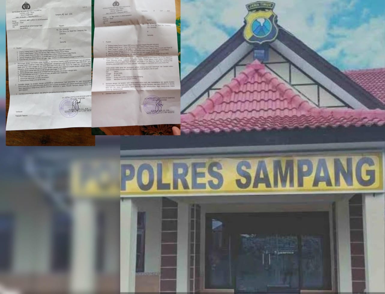 Kabar Korban Diperiksa Berulang, Terduga Pelaku Bebas Diduga Polres Sampang Masuk Angin