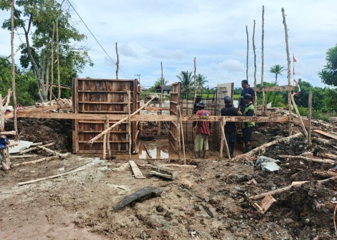 Blegisting Angkur Box Tepi Jembatan Garuda Rampung, Pengecoran Segera Dimulai