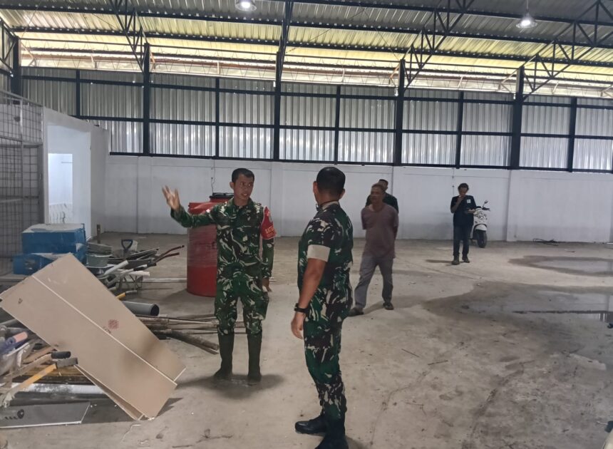 Dandim 1208/Sambas Tinjau Pembangunan Koperasi Desa/Kelurahan Merah Putih di Wilayah Kabupaten Sambas