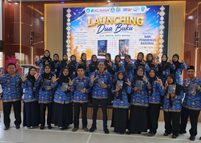 Luncurkan 2 Buku “Guru Juga Punya Hujan” dan “Guru Tidak Pulang Saat Bell Berbunyi”, Wujud Karya Sastra SMAN 1 Karangbinangun