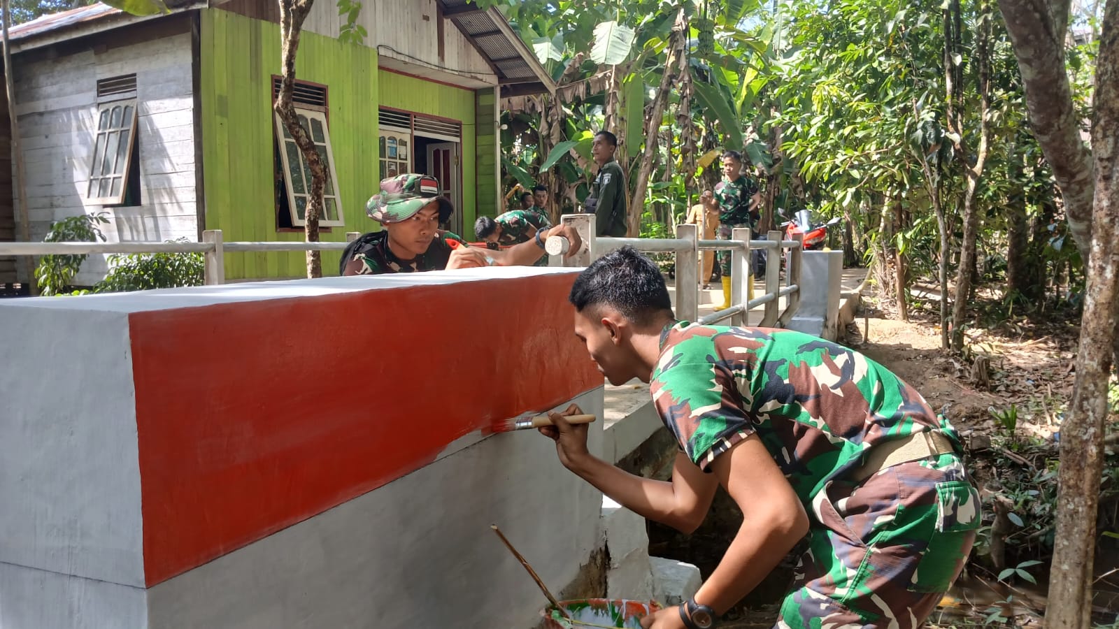 Tahap Finishing, Jembatan Garuda di Mangkusip Tampil Kokoh dan Membanggakan