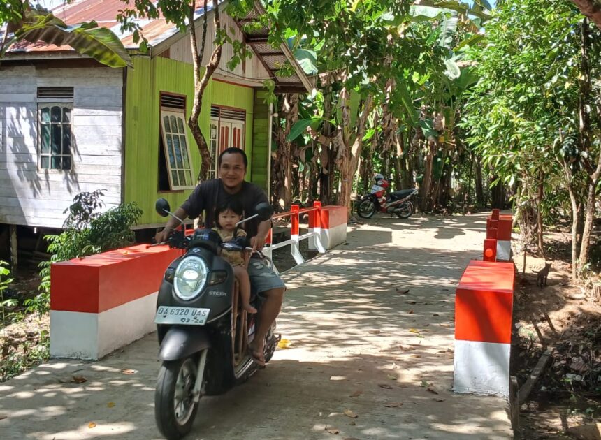 Pembangunan Tuntas, Jembatan Perintis Garuda Jadi Kebanggaan Warga Mangkusip