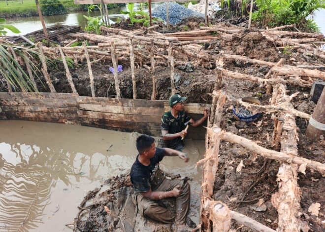 Berkutat dengan Lumpur, Penggalian Pondasi Cakar Ayam Angkur Box Jembatan Garuda Tepi Jauh Dimulai
