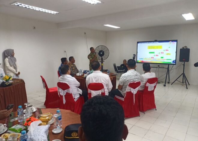 Dandim 1208/Sambas Dampingi Bupati Laksanakan Vidcon Bersama Presiden RI Operasionalisasi Koperasi Desa Kelurahan Merah Putih