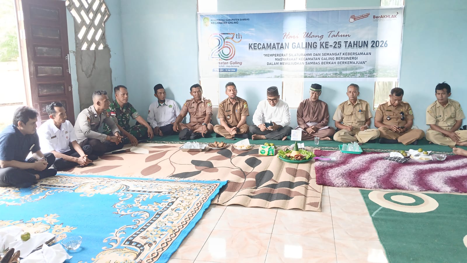 Wakili Danramil Batibung Koramil 07/Teluk Keramat Hadiri Peringatan HUT Ke25 Kecamatan Galing