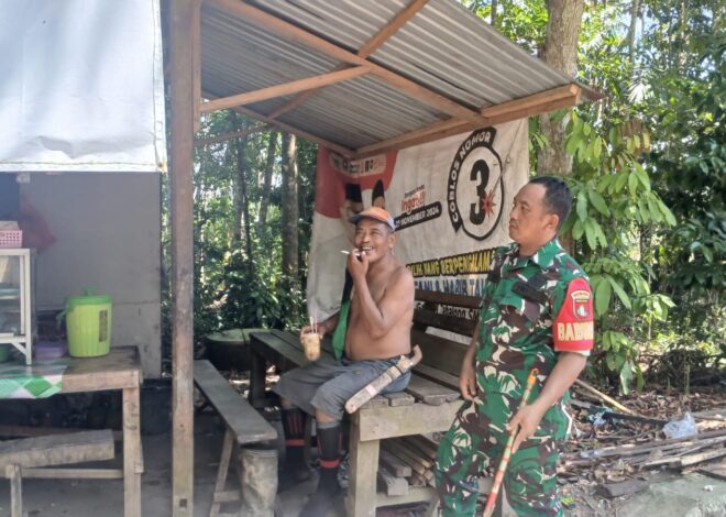Hangat dan Humanis, Babinsa Koramil 1008-05/Kelua-Muara Harus Pererat Silaturahmi dengan Warga