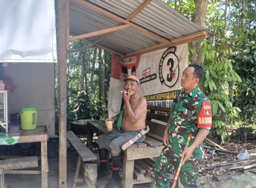 Hangat dan Humanis, Babinsa Koramil 1008-05/Kelua-Muara Harus Pererat Silaturahmi dengan Warga