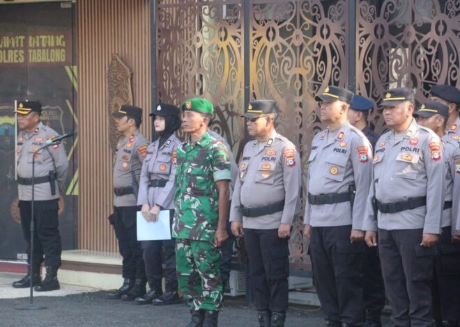 Kodim 1008/Tabalong Ikuti Apel Kesiapan Pengamanan Aksi Unjuk Rasa di DPRD Tabalong
