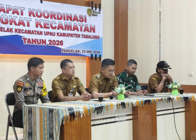 Sinergitas Antar Instansi Diperkuat Melalui Rakor Bulanan Kecamatan Upau