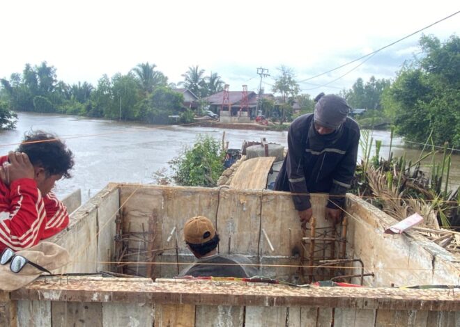 Pemasangan Baut Pondasi Menara Pylon Dimulai, Teknisi Khusus Didatangkan Ke Lokasi