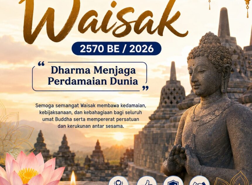 Satpas Indramayu Sampaikan Ucapan Selamat Hari Raya Waisak 2570 BE/2026, Gaungkan Pesan Perdamaian