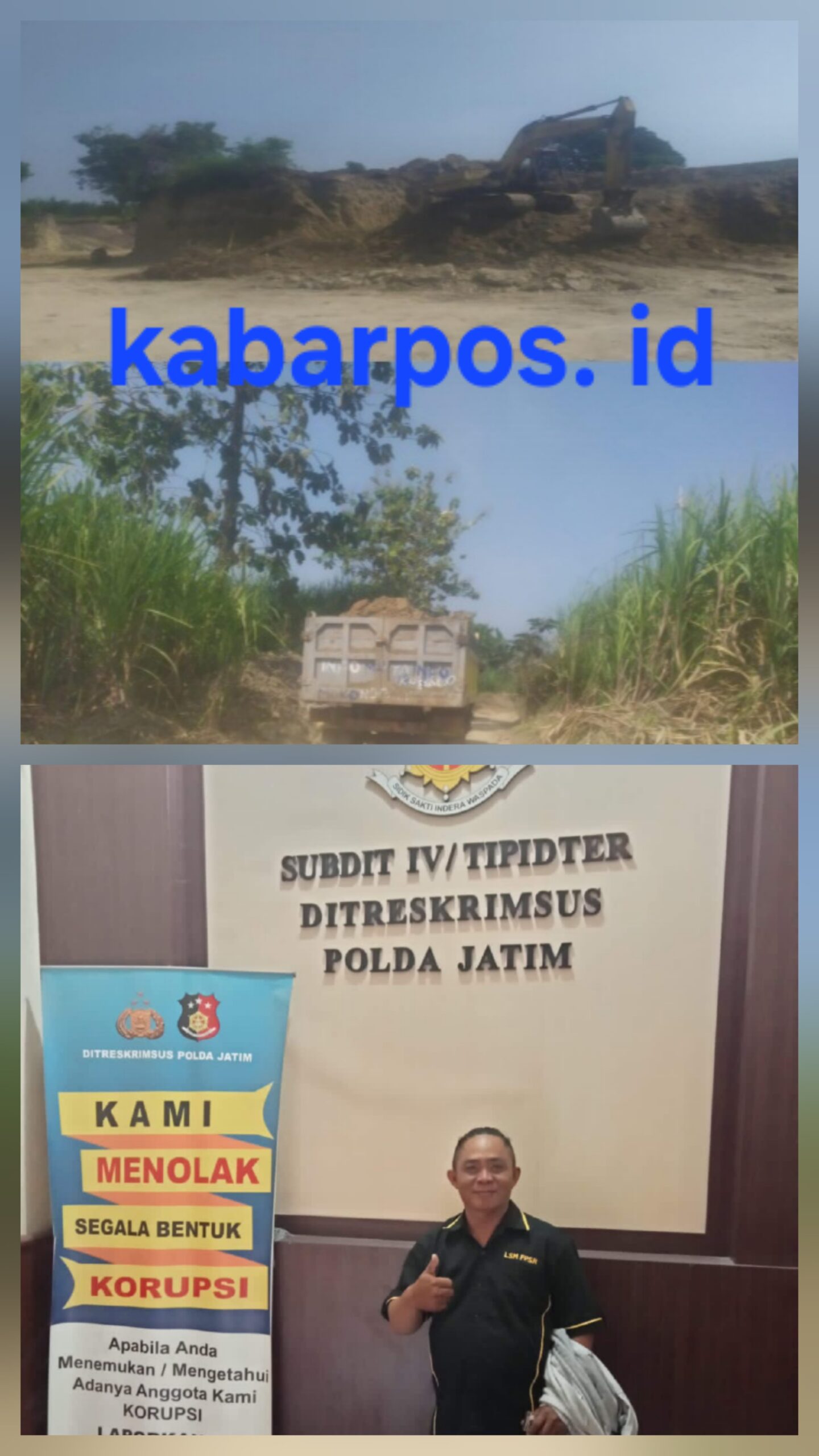 Lapor Polres Belum Ada Tindakan, Ketua LSM FPSR Akan Layangkan Surat Dumas Ke Polda Jatim Terkait Tambang Ilegal Sumbergede
