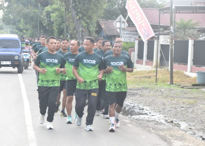 Dari Apel Pagi hingga Bubur Kacang Hijau, Begini Rutinitas Kebugaran Personel Kodim 1002/HST