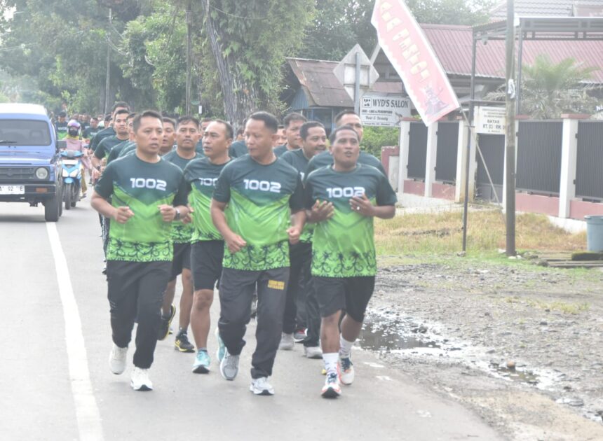 Dari Apel Pagi hingga Bubur Kacang Hijau, Begini Rutinitas Kebugaran Personel Kodim 1002/HST
