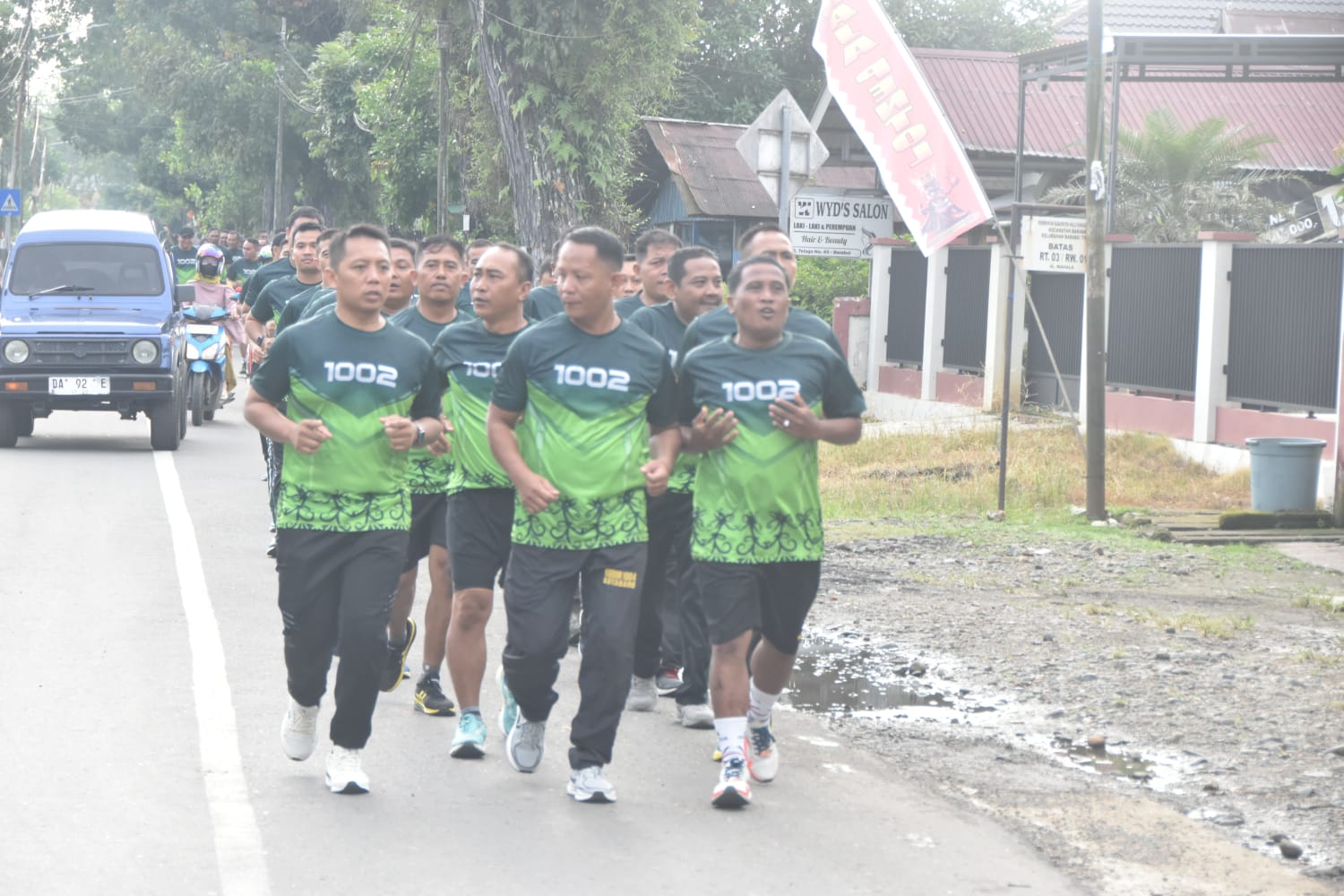 Dari Apel Pagi hingga Bubur Kacang Hijau, Begini Rutinitas Kebugaran Personel Kodim 1002/HST
