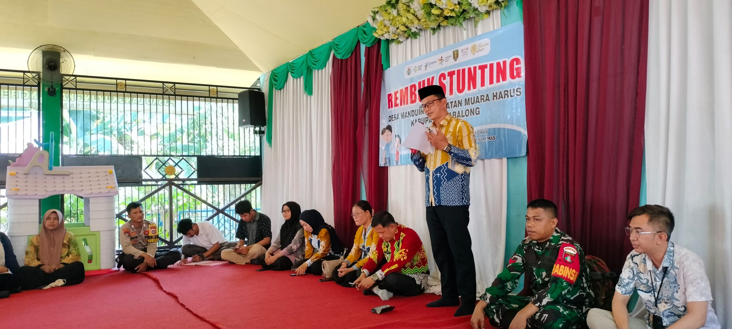 Babinsa Hadir Perkuat Komitmen Penanganan Stunting di Desa Manduin