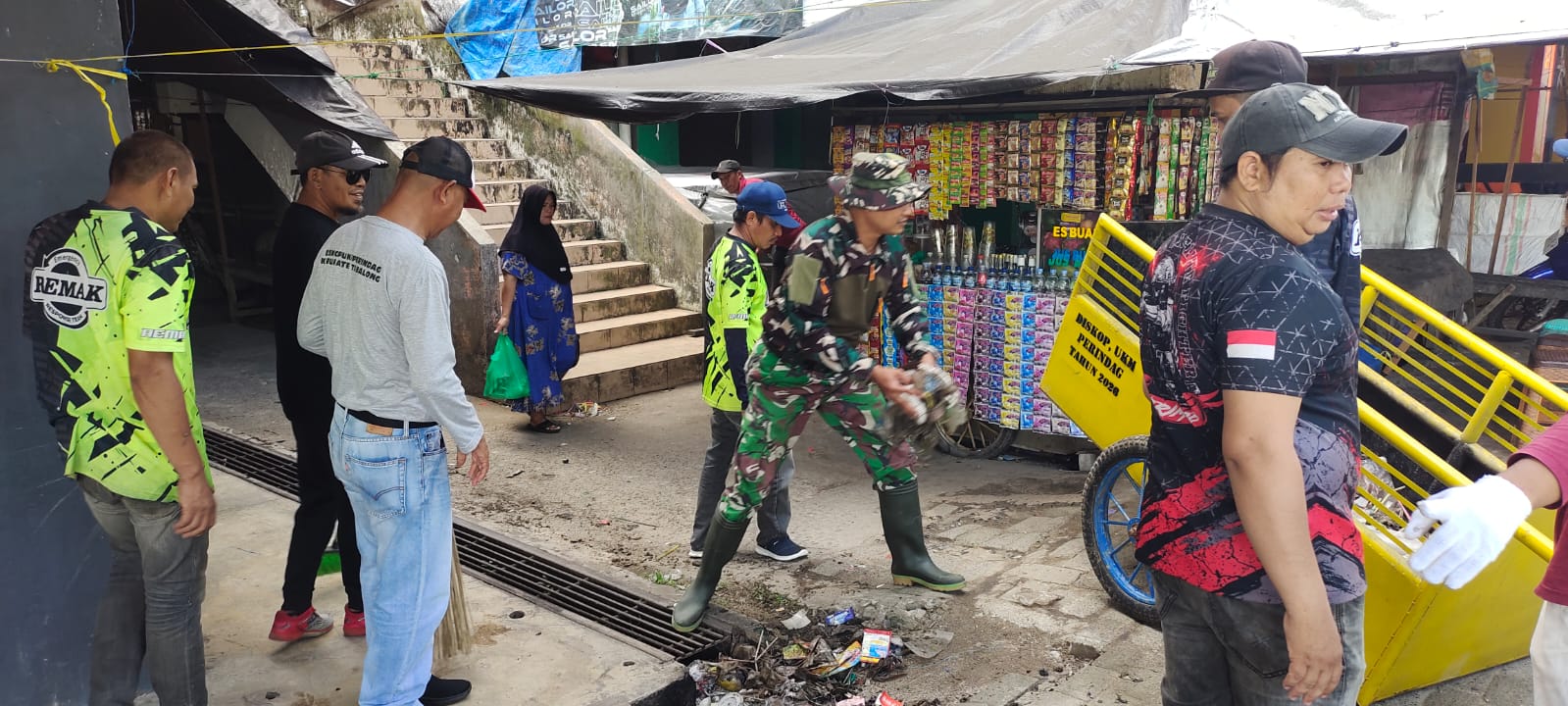 Koramil 1008-05/Kelua-Muara Harus Bersama Forkopimcam Gelar GEMA JALIN, Wujud Nyata Kepedulian Terhadap Kebersihan Lingkungan