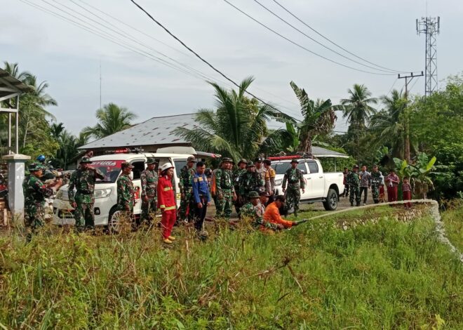 Tingkatkan Kesiapsiagaan Karhutla, Kodim 1002/HST Libatkan TNI-Polri dan BPBD dalam Latihan Sistem Blok